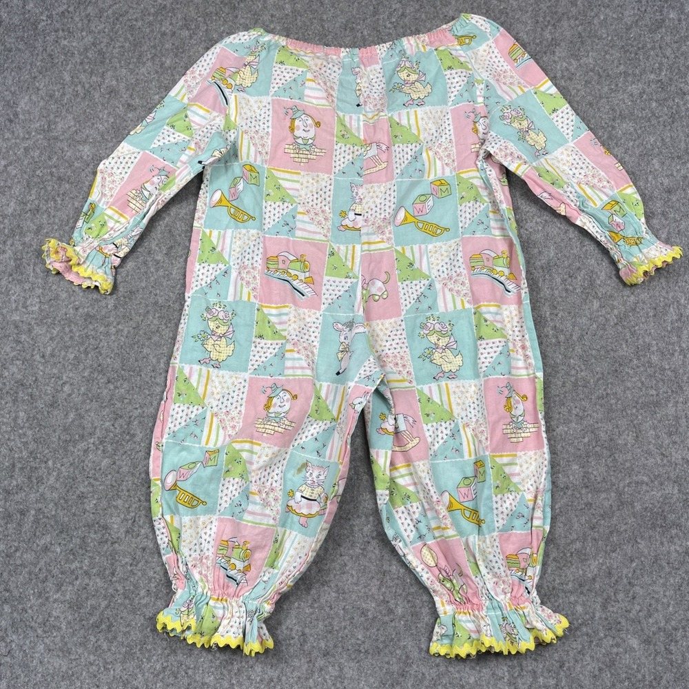 VTG Kids Bubble Romper Jumpsuit Homemade Pastel Playroom Toys Costume Size 4/6